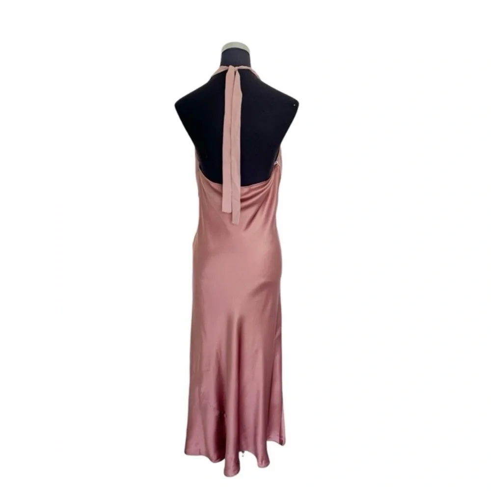 NWT Reformation Backless Dress in Mauve pink - Picture 4 of 8